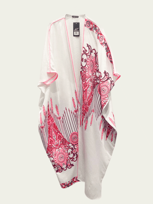 AbaYa Pink and White Printed Special for Ramadan